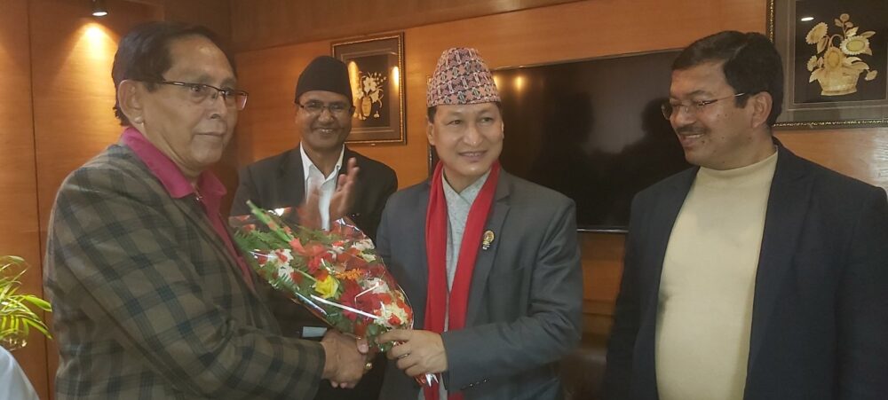 Visiting Hospital Immunization Center by Mayor of Kathmandu
